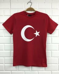 Ay Yıldız Baskılı T-shirt