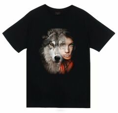 Kurt Baskılı T-shirt