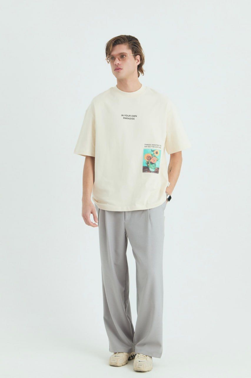 Vincent Van Gogh Baskılı Unisex %100 Oversize T-shirt