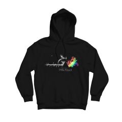 Pink Floyd Baskılı Kapşonlu Sweatshirt