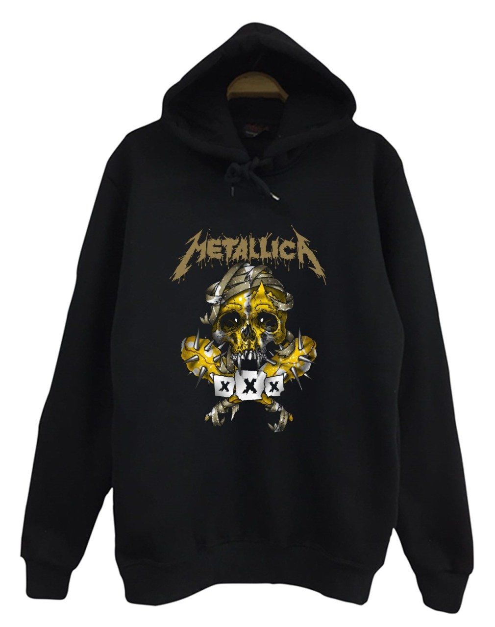 Metallica Baskılı Kapüşonlu Sweatshirt