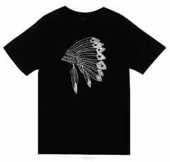 Kızılderili Baskılı T-shirt