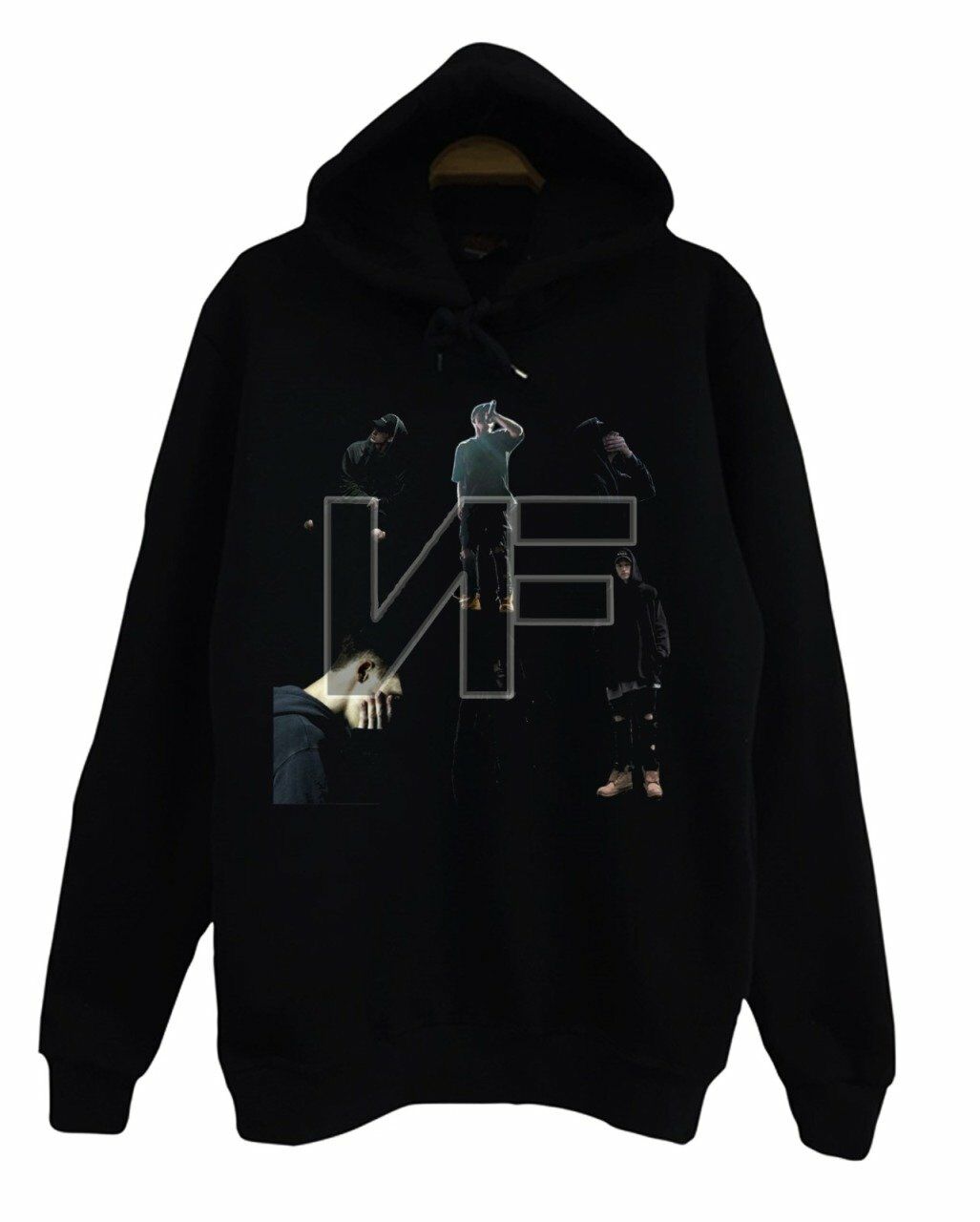 NF Baskılı Kapüşonlu Sweatshirt