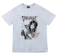 Bullet For My Valentine Baskılı T-shirt BEYAZ - 4XL
