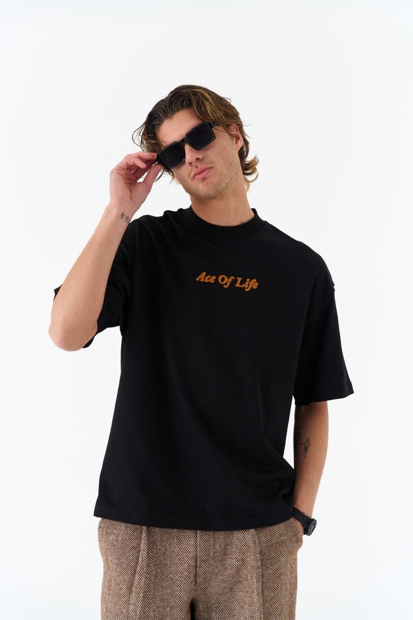 Ace Of Life, To Get What You Want Baskılı Unisex %100 Pamuk T-shirt
