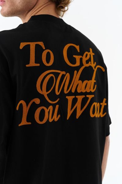 Ace Of Life, To Get What You Want Baskılı Unisex %100 Pamuk T-shirt