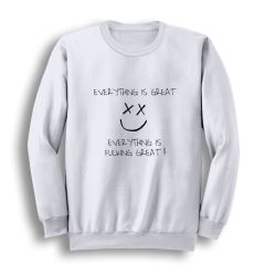 Louis Tomlinson Baskılı Bisiklet Yaka Sweatshirt