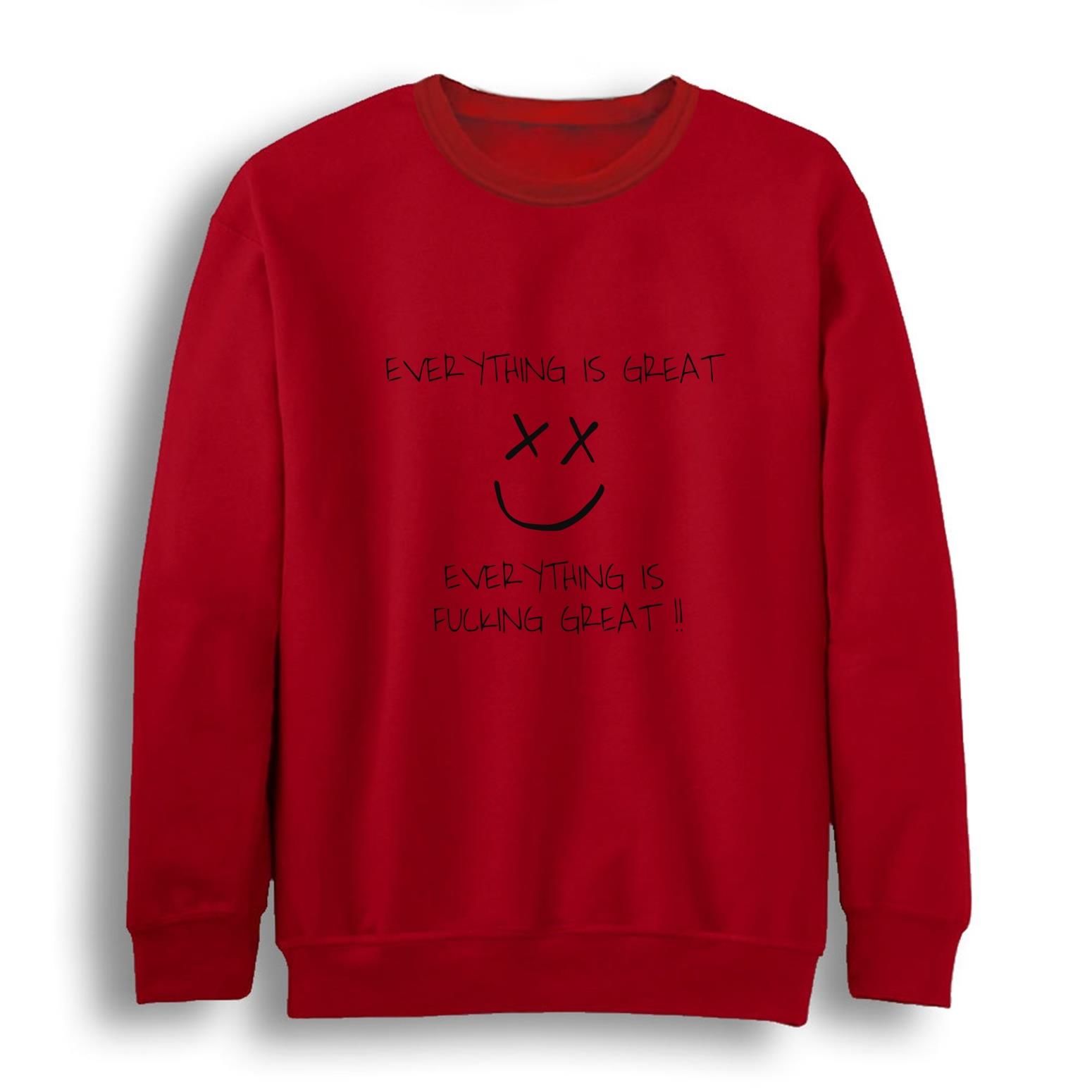 Louis Tomlinson Baskılı Bisiklet Yaka Sweatshirt
