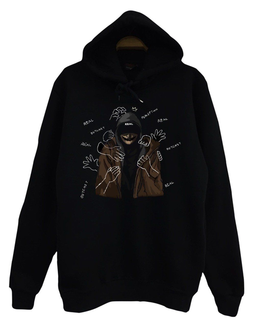 NF Baskılı Kapüşonlu Sweatshirt