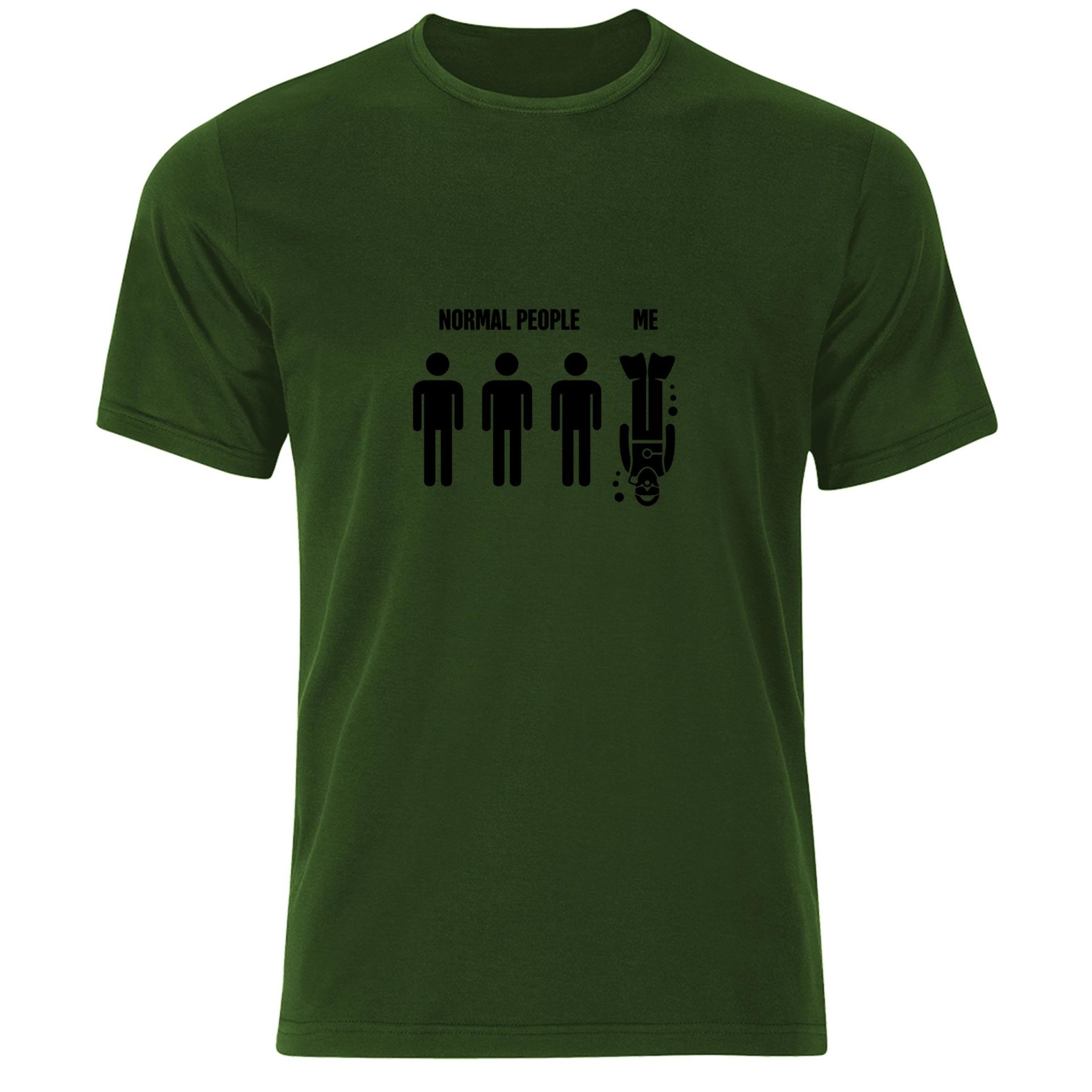 Yüzme Dalış Swimming Baskılı Tshirt