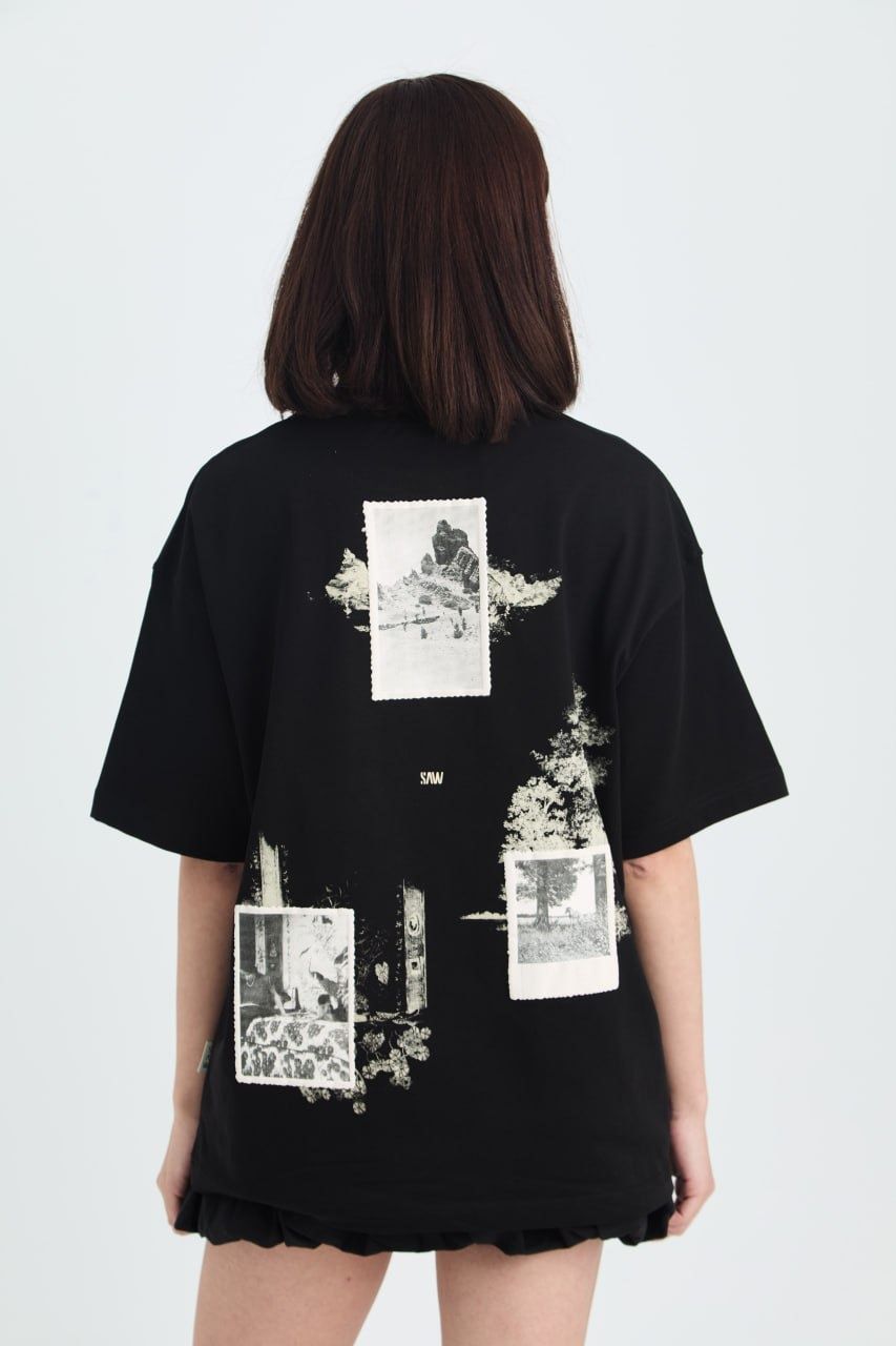 Portrait Of a Generation Baskılı Unisex %100 Pamuk Siyah T-shirt