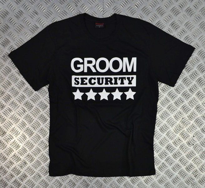 GROOM SECURITY Baskılı T-shirt
