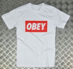 OBEY Baskılı T-shirt