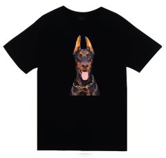 Doberman Köpek Tişört SİYAH - S