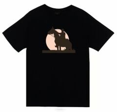 Kovboy Baskılı T-shirt