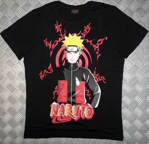NARUTO Baskılı T-shirt SİYAH - S