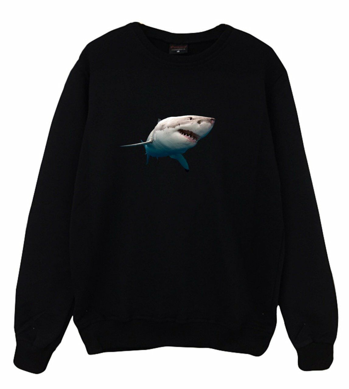 Köpek Balığı Shark Baskılı Sweatshirt