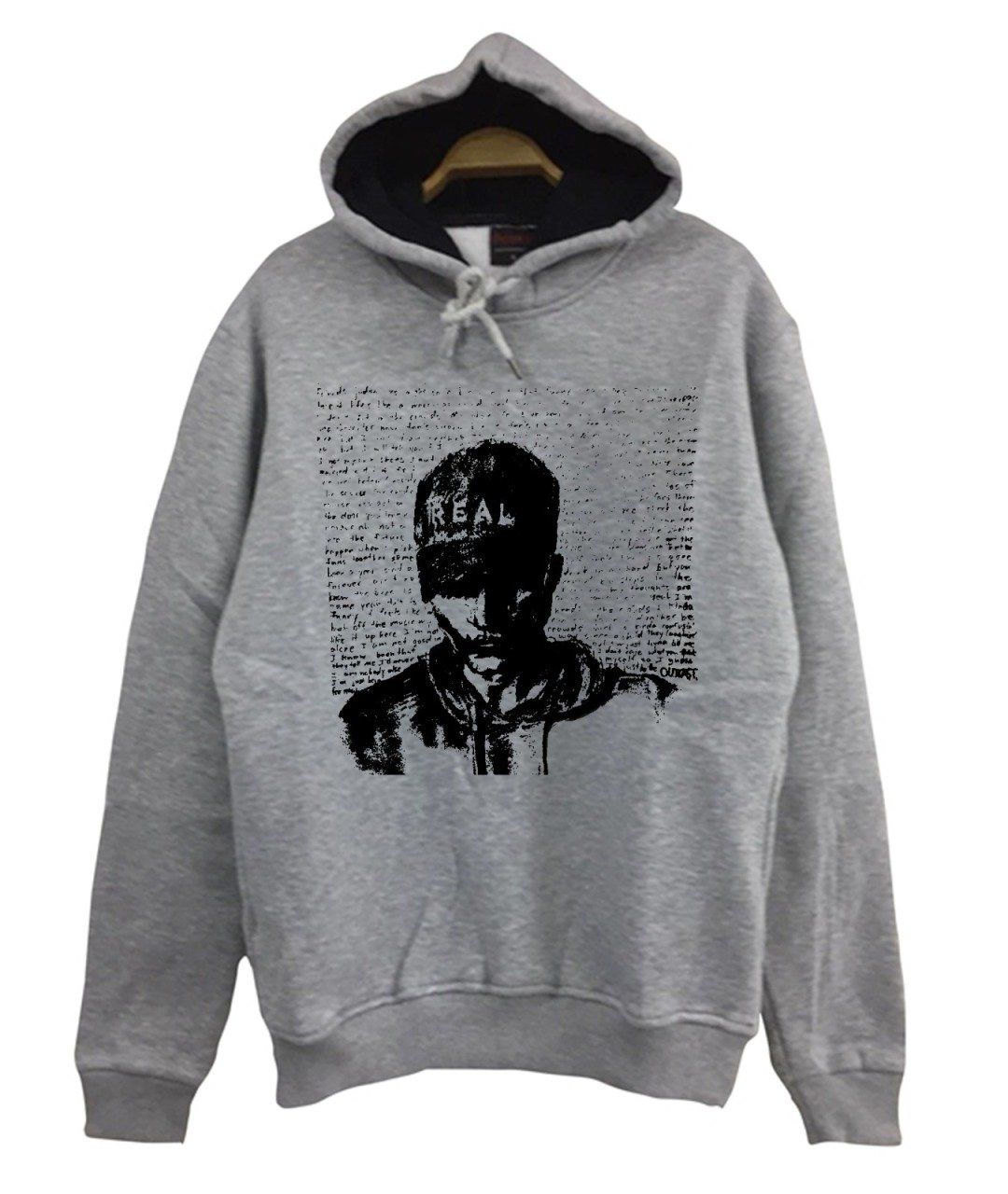 NF Baskılı Kapüşonlu Sweatshirt