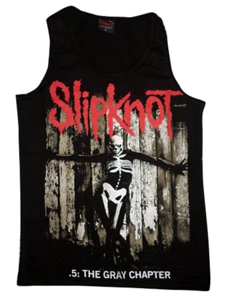 Slipknot Baskılı Sıfır Kol T-Shirt