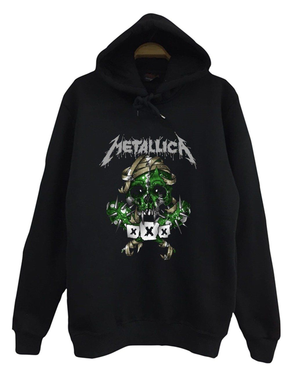 Metallica Baskılı Kapüşonlu Sweatshirt