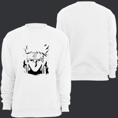 Naruto Anime Baskılı Bisiklet Yaka Sweatshirt