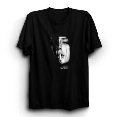 Sigaralı Kadın Baskılı Tshirt