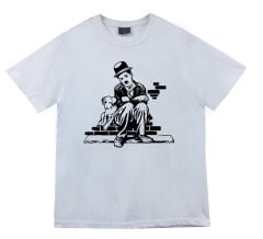 Charlie Chaplin Baskılı T-shirt