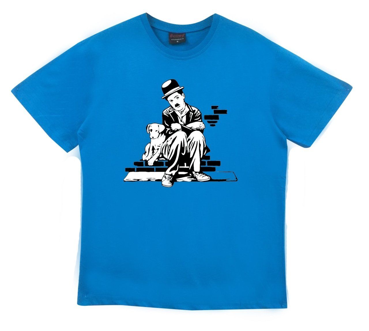 Charlie Chaplin Baskılı T-shirt