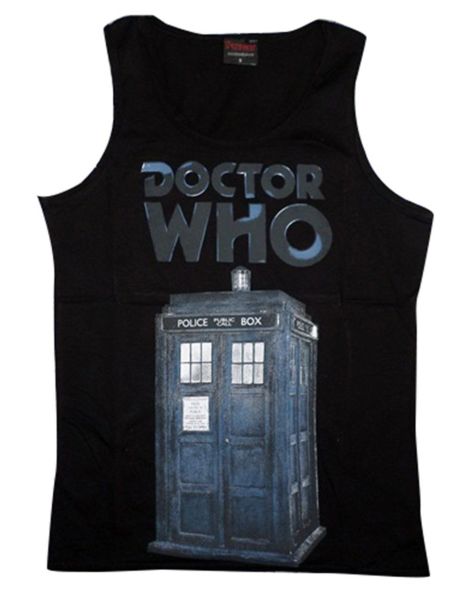Doctor Who Baskılı Sıfır Kol T-Shirt