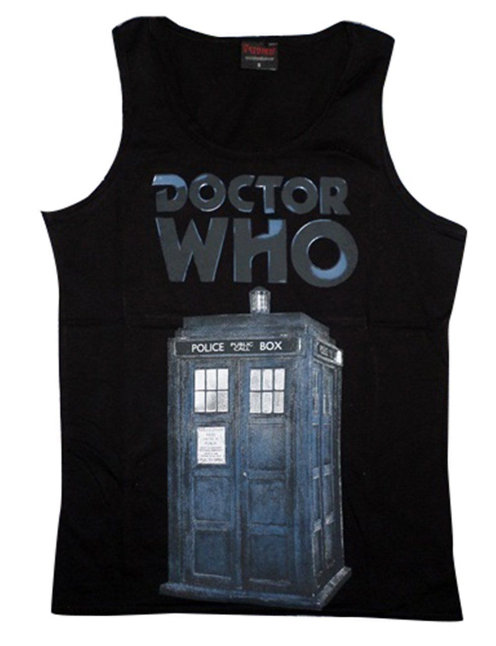 Doctor Who Baskılı Sıfır Kol T-Shirt