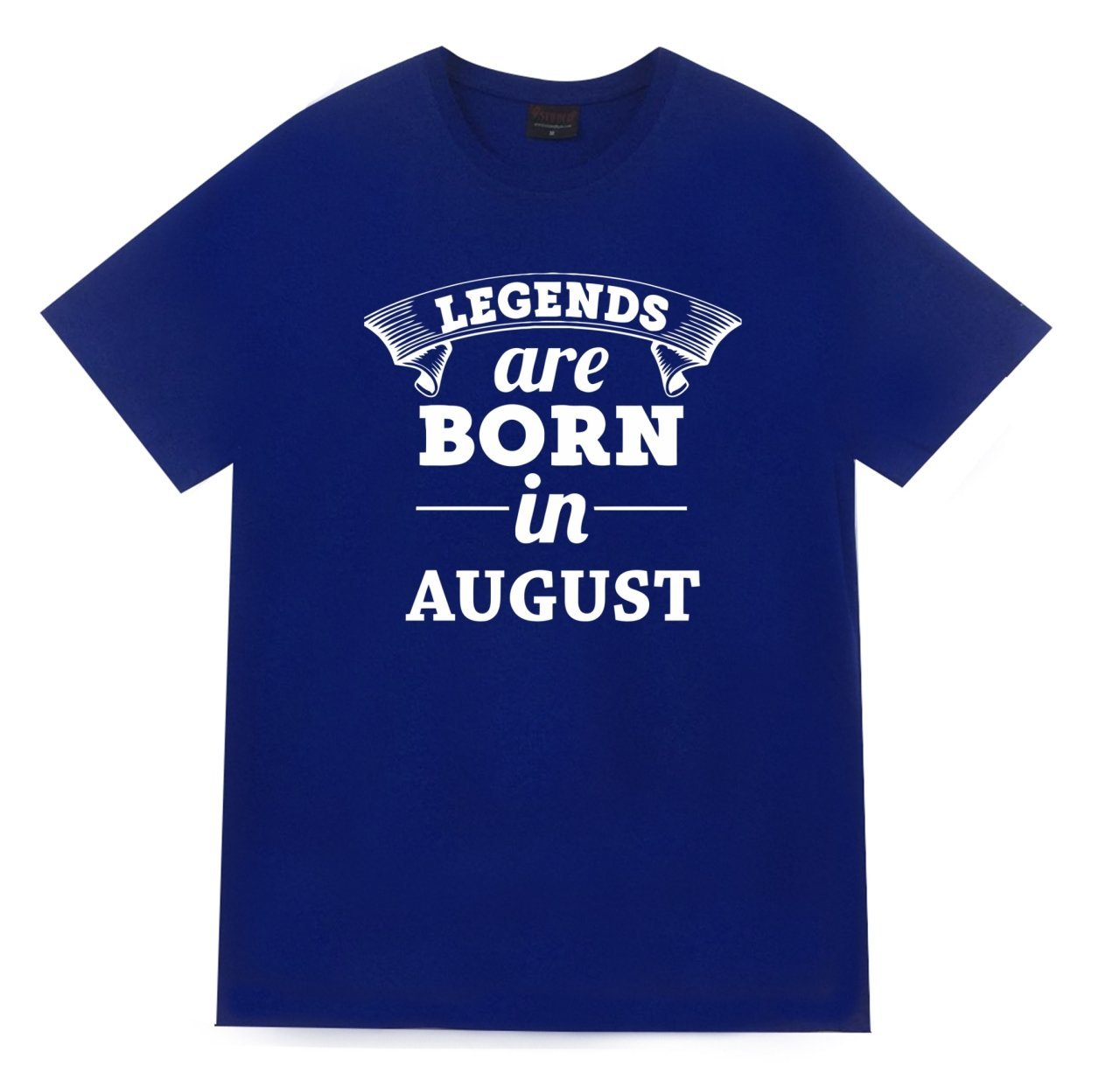 Legends Are Born In August Tişört SAKS MAVİSİ - 4XL