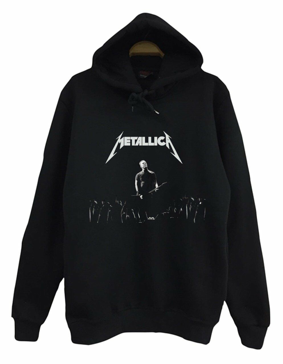 Metallica Baskılı Kapüşonlu Sweatshirt