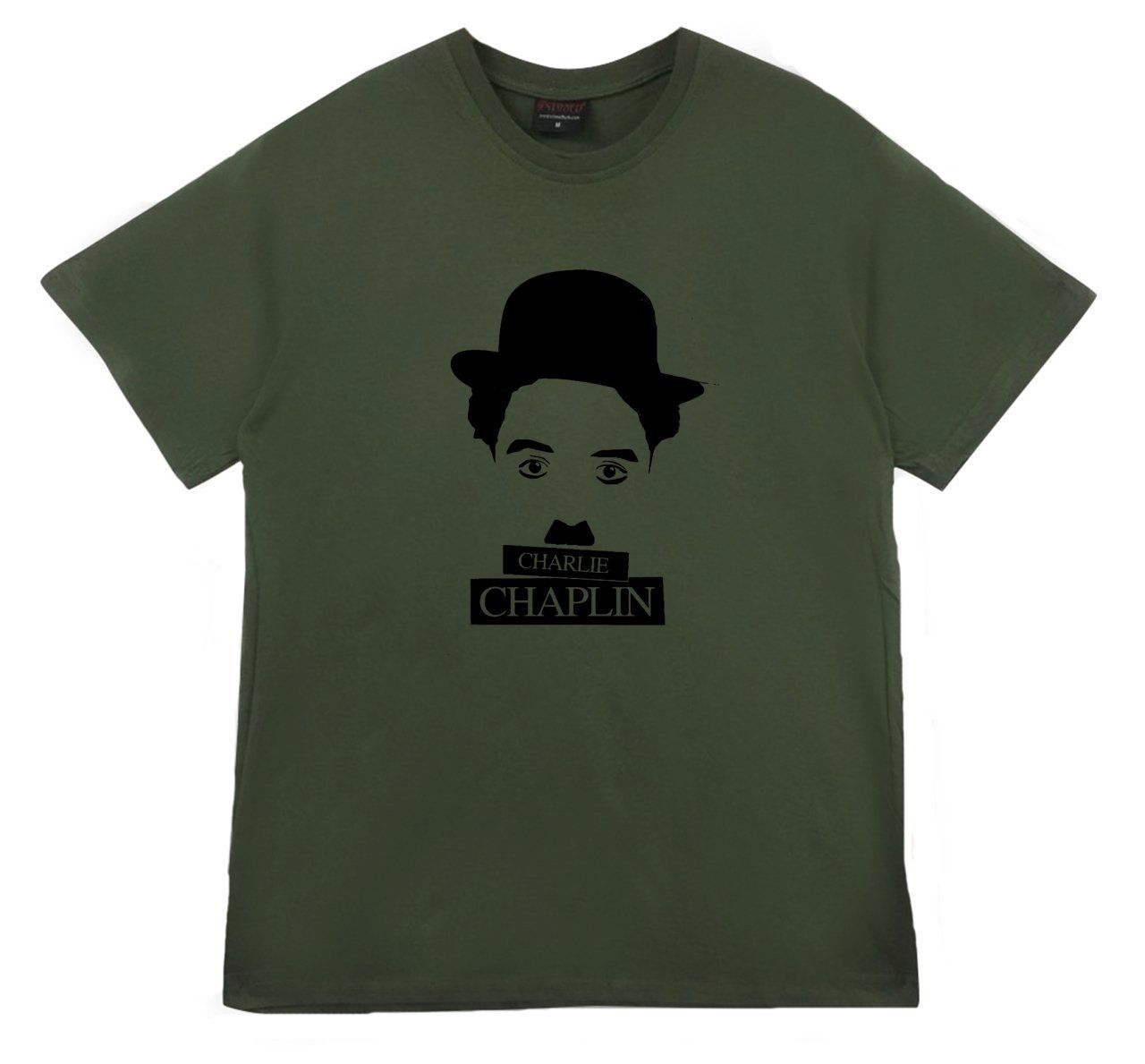 Charlie Chaplin Baskılı T-shirt