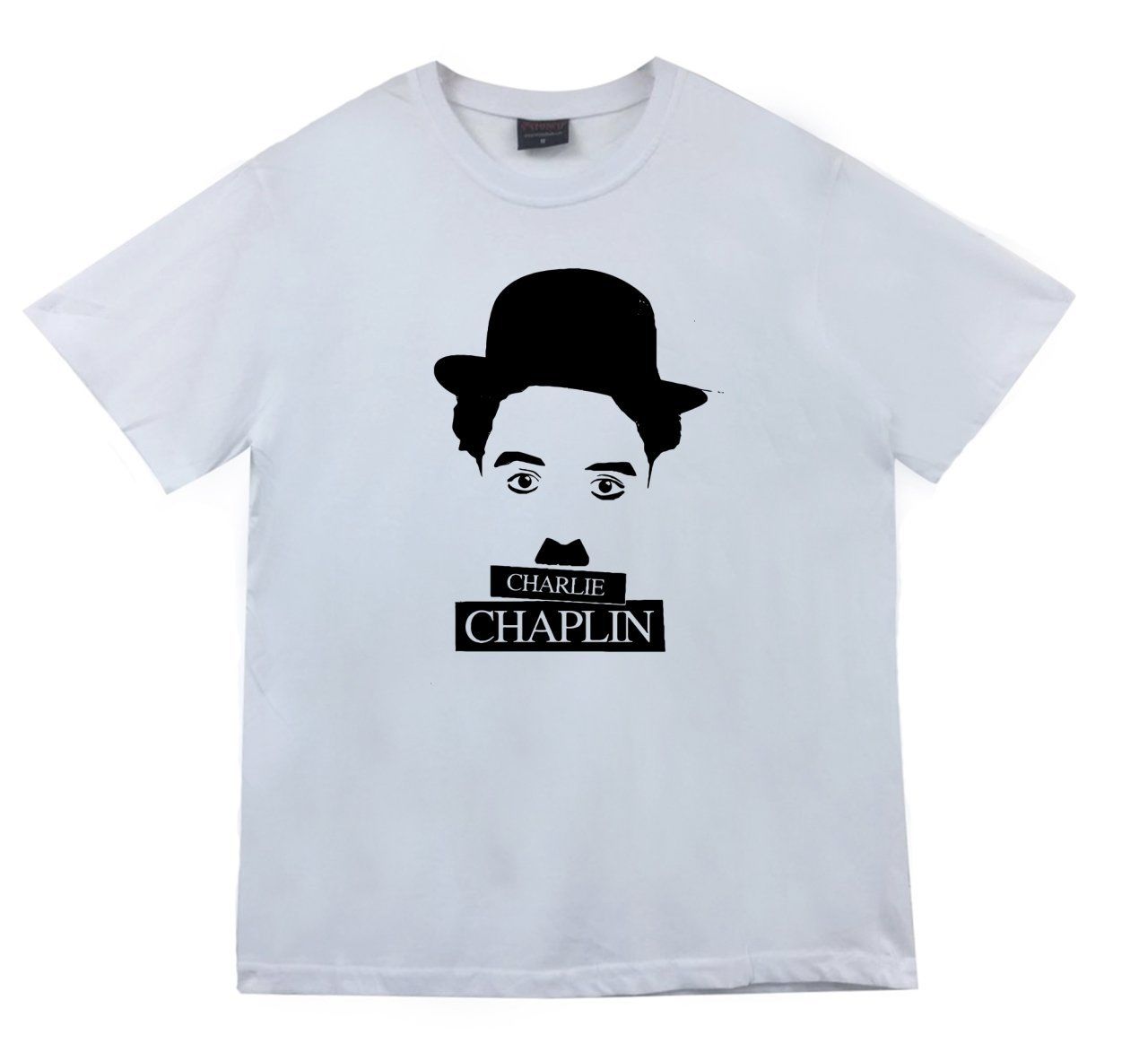 Charlie Chaplin Baskılı T-shirt