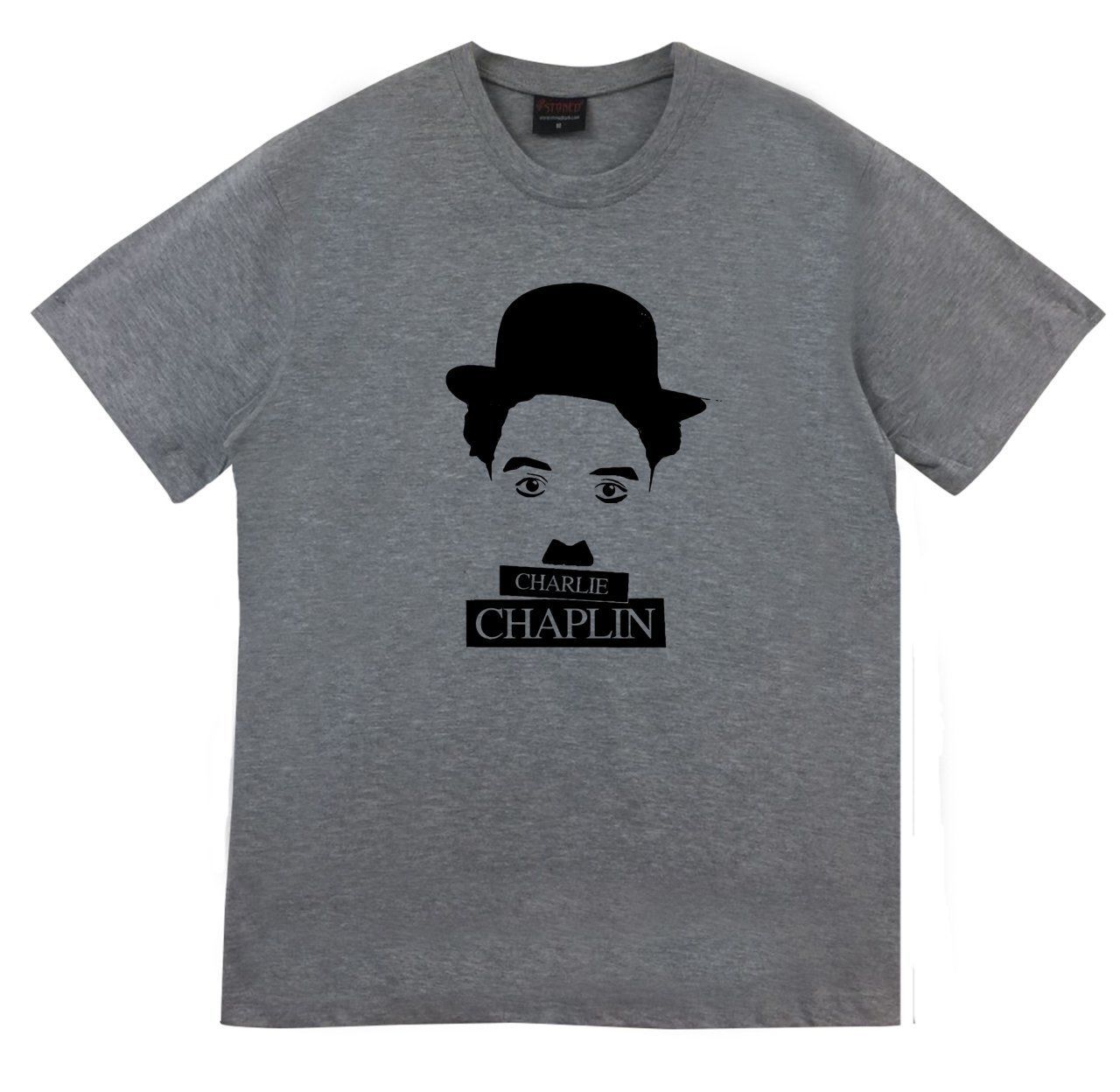 Charlie Chaplin Baskılı T-shirt