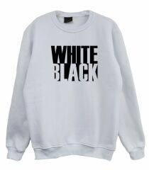 Off White Black Baskılı Sweatshirt