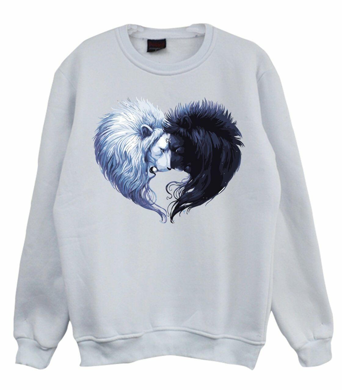 Aslan Day Night Baskılı Sweatshirt