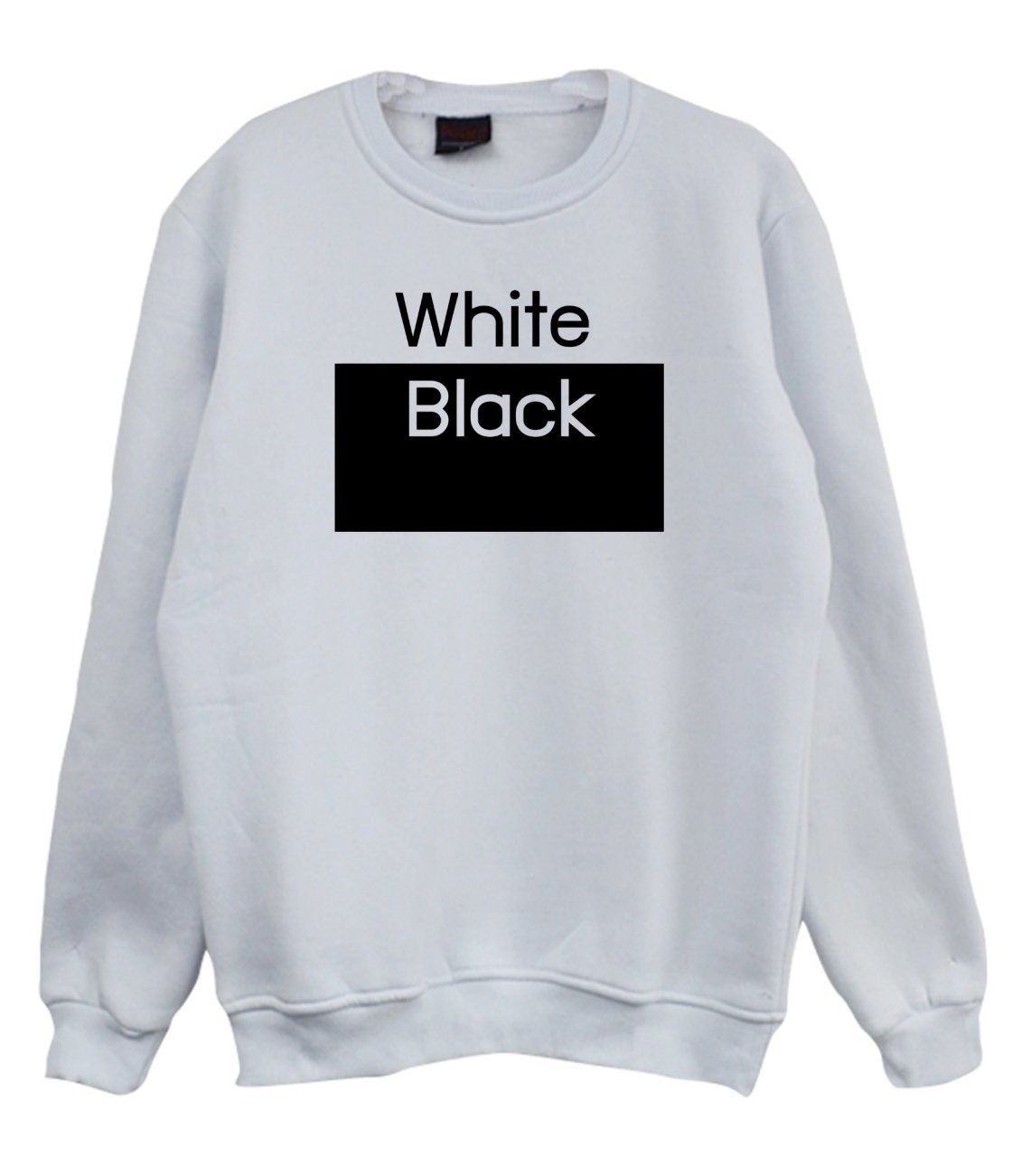 Off White Black Baskılı Sweatshirt