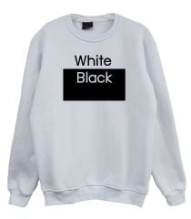 Off White Black Baskılı Sweatshirt