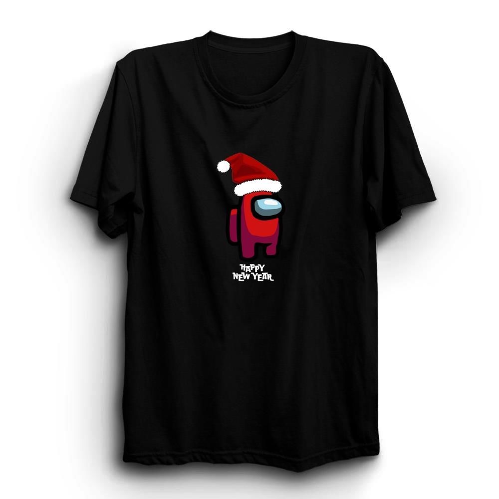 Among Us Yeni Yıl Noel Baba Happy New Year Baskılı Tshirt