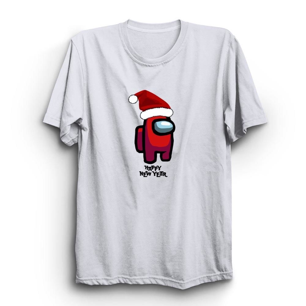 Among Us Yeni Yıl Noel Baba Happy New Year Baskılı Tshirt