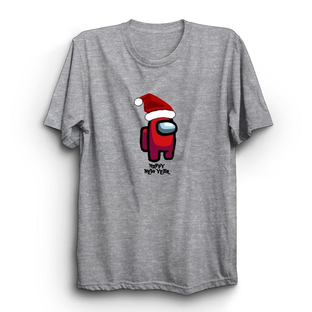 Among Us Yeni Yıl Noel Baba Happy New Year Baskılı Tshirt
