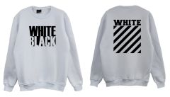 Off White Black Baskılı Sweatshirt