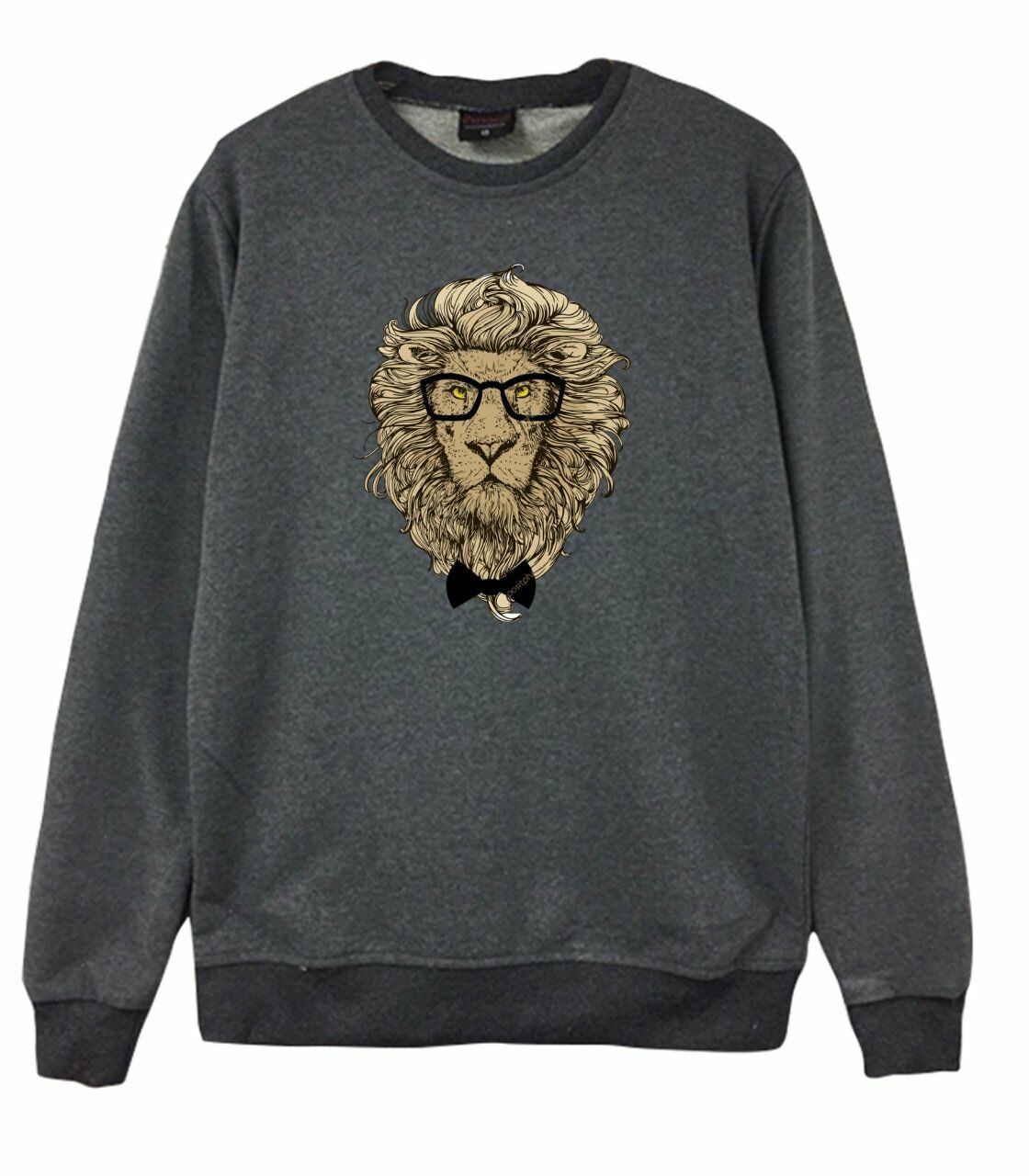 Aslan Gözlüklü Baskılı Sweatshirt