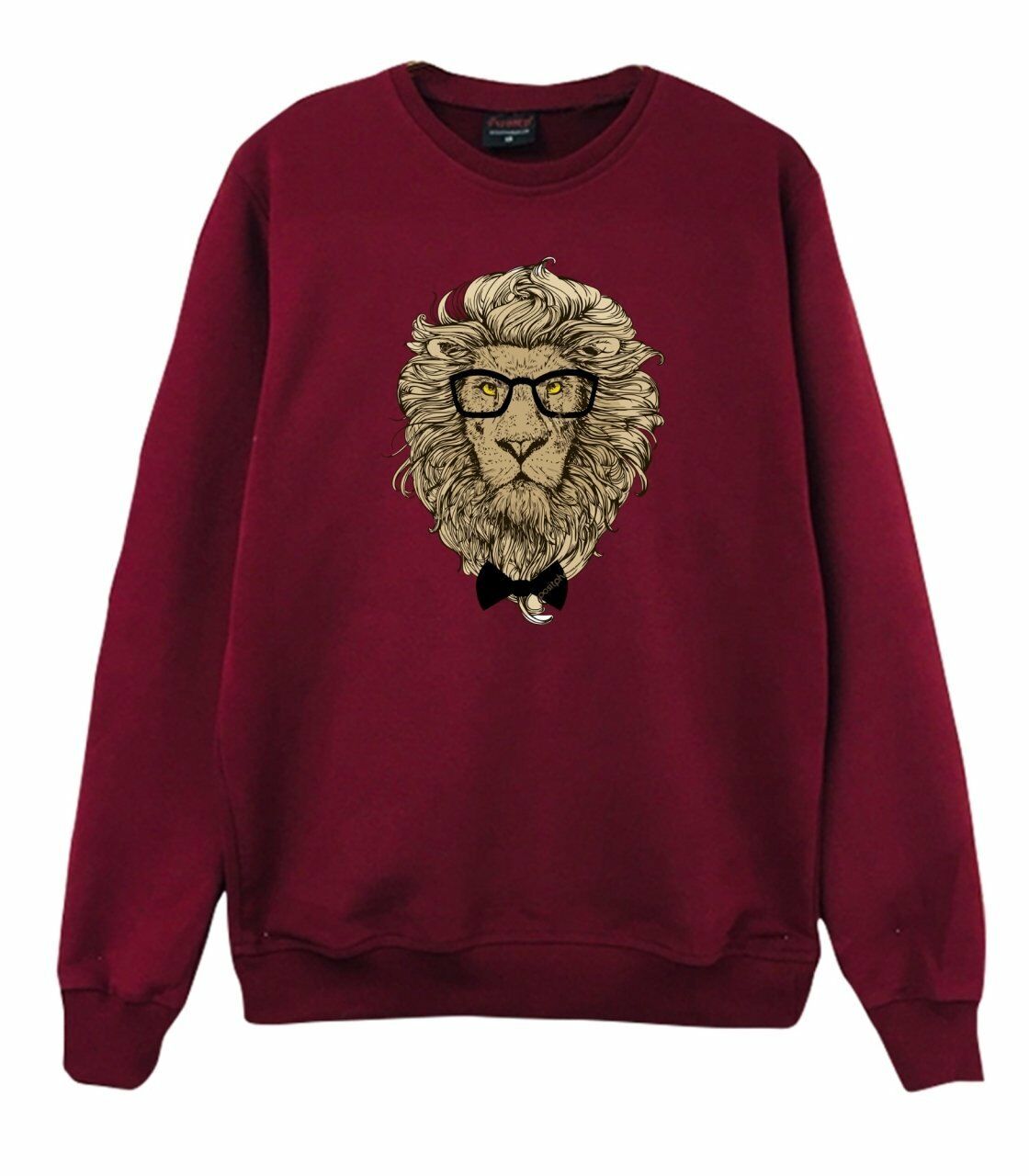 Aslan Gözlüklü Baskılı Sweatshirt