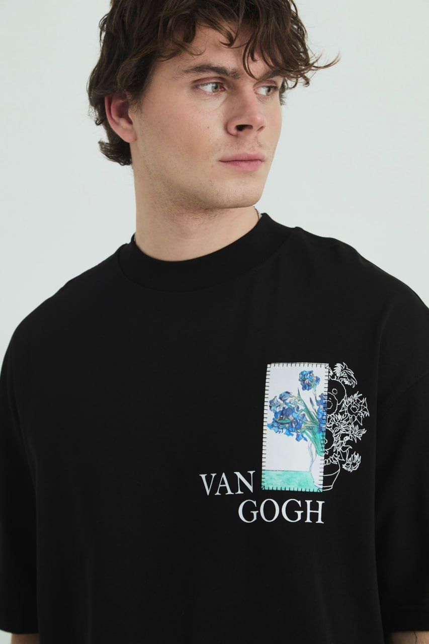 Vincent Van Gogh Baskılı Unisex %100 Pamuk T-shirt