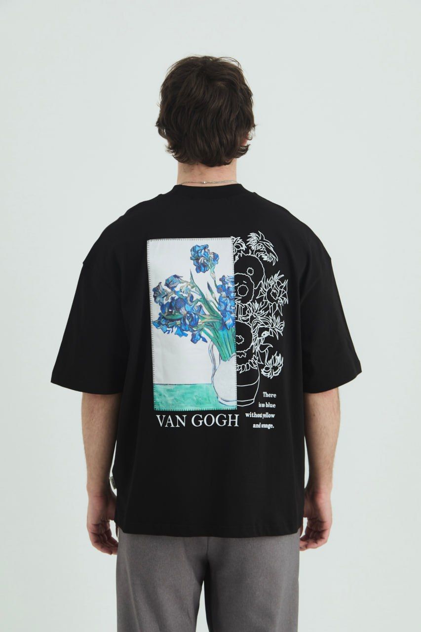 Vincent Van Gogh Baskılı Unisex %100 Pamuk T-shirt
