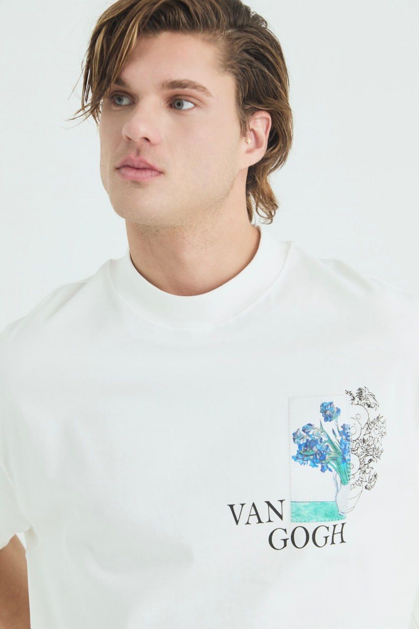 Vincent Van Gogh Baskılı Unisex %100 Pamuk T-shirt