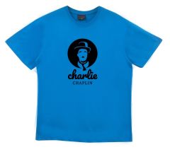 Charlie Chaplin Baskılı T-shirt