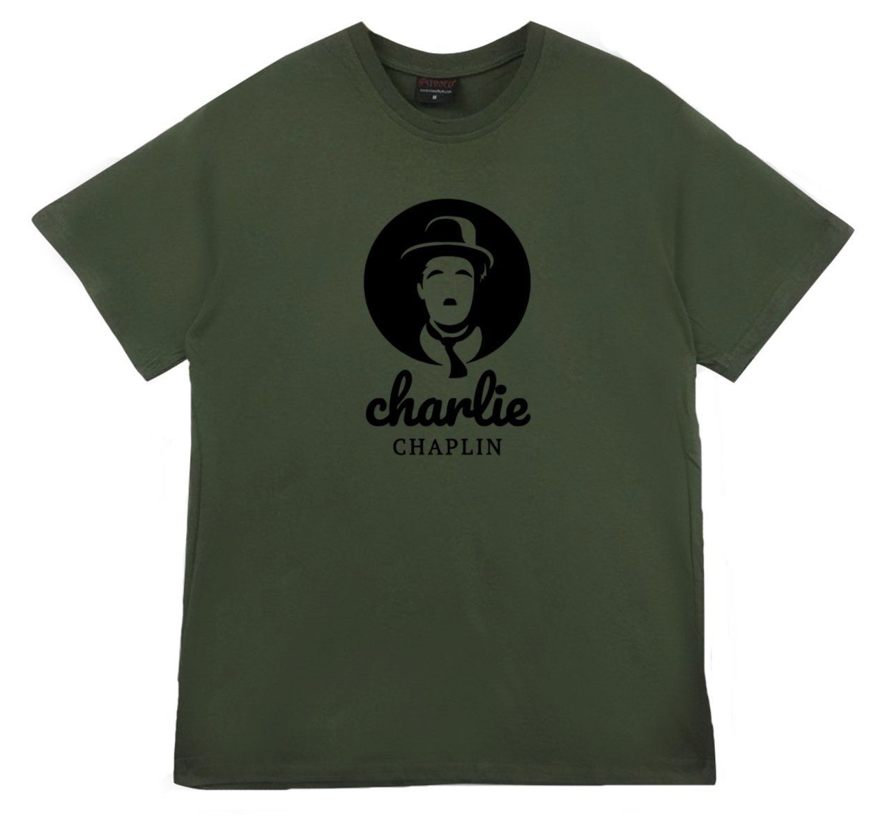 Charlie Chaplin Baskılı T-shirt